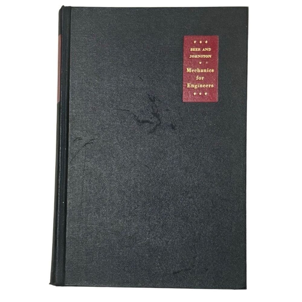 Mechanics For Engineers Statics and Dynamics 1957 HC McGraw Hill Beer & Johnston